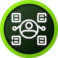 User Predictions Creative Icon Design vector
