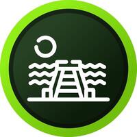 Dock Landscape Creative Icon Design vector