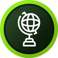 Globe Stand Creative Icon Design vector