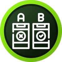 AB Testing Creative Icon Design vector