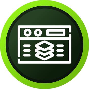 Full Stack Developer Creative Icon Design vector