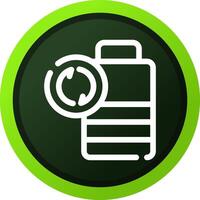 Battery Recyclings Creative Icon Design vector