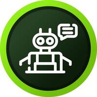 Chatbot Creative Icon Design vector