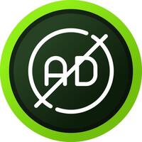 Ad Blocker Creative Icon Design vector