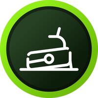 Treadmill Creative Icon Design vector