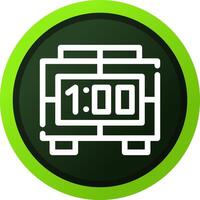 Digital Clock Creative Icon Design vector