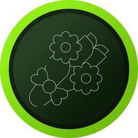 flor ramo de flores creativo icono diseño vector