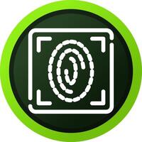 Fingerprint Scan Creative Icon Design vector