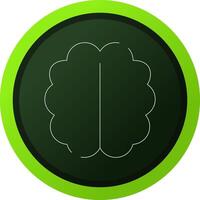 Human Brain Creative Icon Design vector