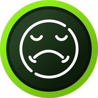 Sad Creative Icon Design vector