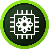 Quantum Computer Creative Icon Design vector