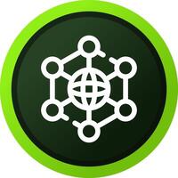 Neural Network Creative Icon Design vector