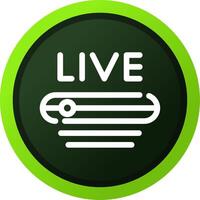 Live Stream Creative Icon Design vector