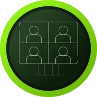 Conference Call Creative Icon Design vector