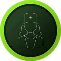 Ophthalmologist Female Creative Icon Design vector