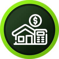 Home Loan Calculator Creative Icon Design vector