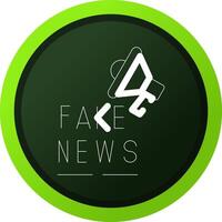 Fake News Creative Icon Design vector