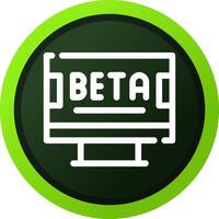 Beta Creative Icon Design vector