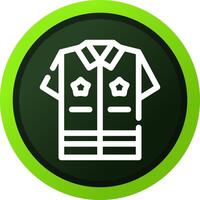 Police Uniform Creative Icon Design vector