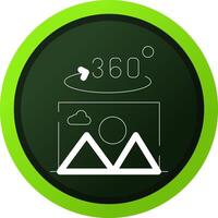 360 Degree Photo Creative Icon Design vector