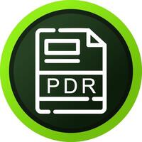 PDR Creative Icon Design vector