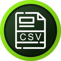 CSV Creative Icon Design vector