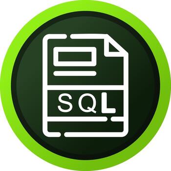 SQL Creative Icon Design vector