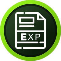 EXP Creative Icon Design vector