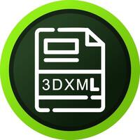 3DXML Creative Icon Design vector