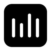 Analytics Icon for web, app, uiux, infographic, etc vector