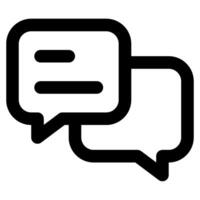 Discussion Icon for web, app, uiux, infographic, etc vector