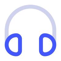 auriculares icono para web, aplicación, uiux, infografía, etc vector