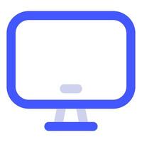 monitor icono para web, aplicación, uiux, infografía, etc vector