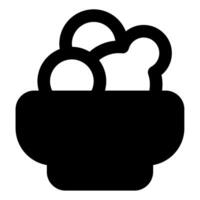 ensalada icono comida y bebidas para web, aplicación, uiux, infografía, etc vector