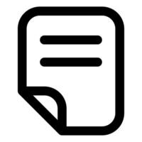 Document Icon for web, app, uiux, infographic, etc vector