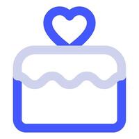 Cake Icon Food and Beverages for Web, app, uiux, infographic, etc vector