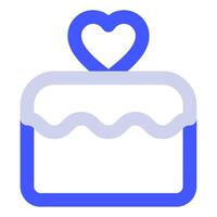 Cake Icon Food and Beverages for Web, app, uiux, infographic, etc vector