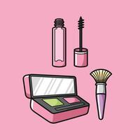 Make up cosmetics beauty girl theme vector design art