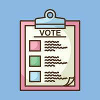votación elecciones icono símbolo Arte para política tema vector icono diseño Arte. votar encuesta y promoción Campaña