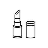 Make up Cosmetics beauty girl skincare vector outline design