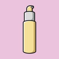 hacer arriba productos cosméticos belleza niña tema vector diseño Arte