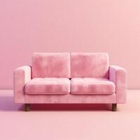 AI generated Isolated furniture, sofas, chairs in different colors on a transparent background photo