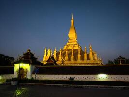 Pha ese luang dorado estupa, vientián, Laos, lao gente democrático república foto