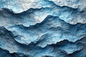 AI generated paper background with a blue tint, texture photo