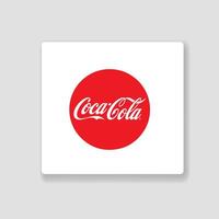 Coca cola energy summer element template sign icon symbol red white isolated illustration background design logo art vector