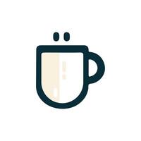 Coffee cup simple icon. Vector illustration