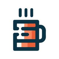 Coffee cup simple icon. Vector illustration