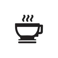 café taza icono plano estilo. taza vector. jarra aislado icono. vector