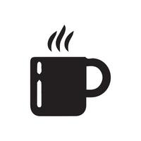 café taza icono plano estilo. taza vector. jarra aislado icono. vector