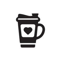 Coffee cup Icon Flat Style. Cup Vector. Mug Isolated Icon. vector